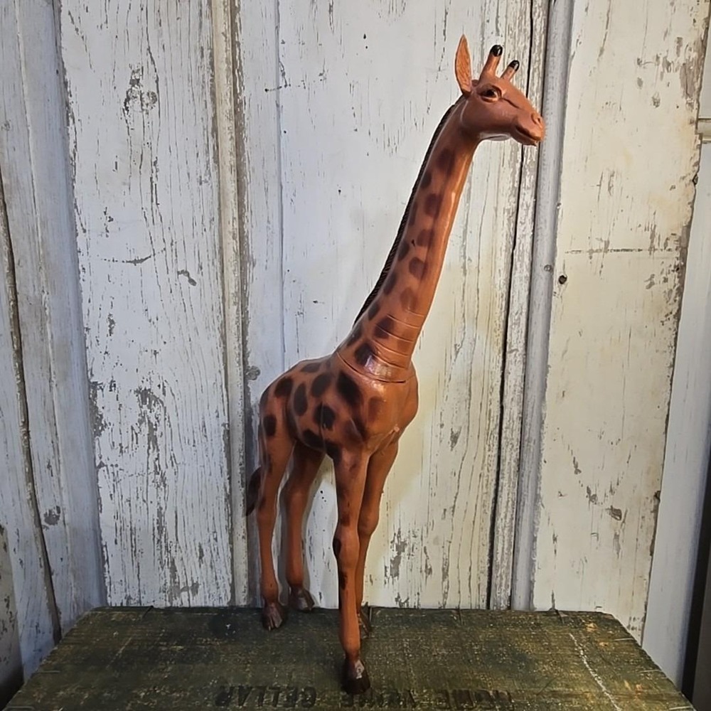 Vintage‎ Imperial 1985 GIRAFFE Figurine Safari Zoo Toy Plastic 14" - Picture 4 of 13